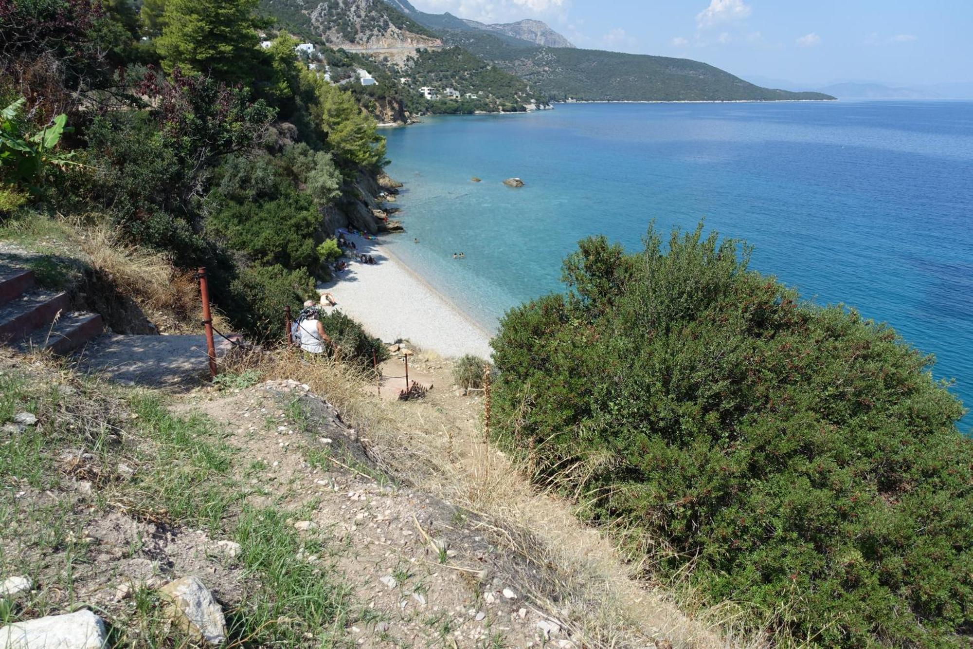 Studio In Villa In Kalloni Direkt Am Meer Esterno foto