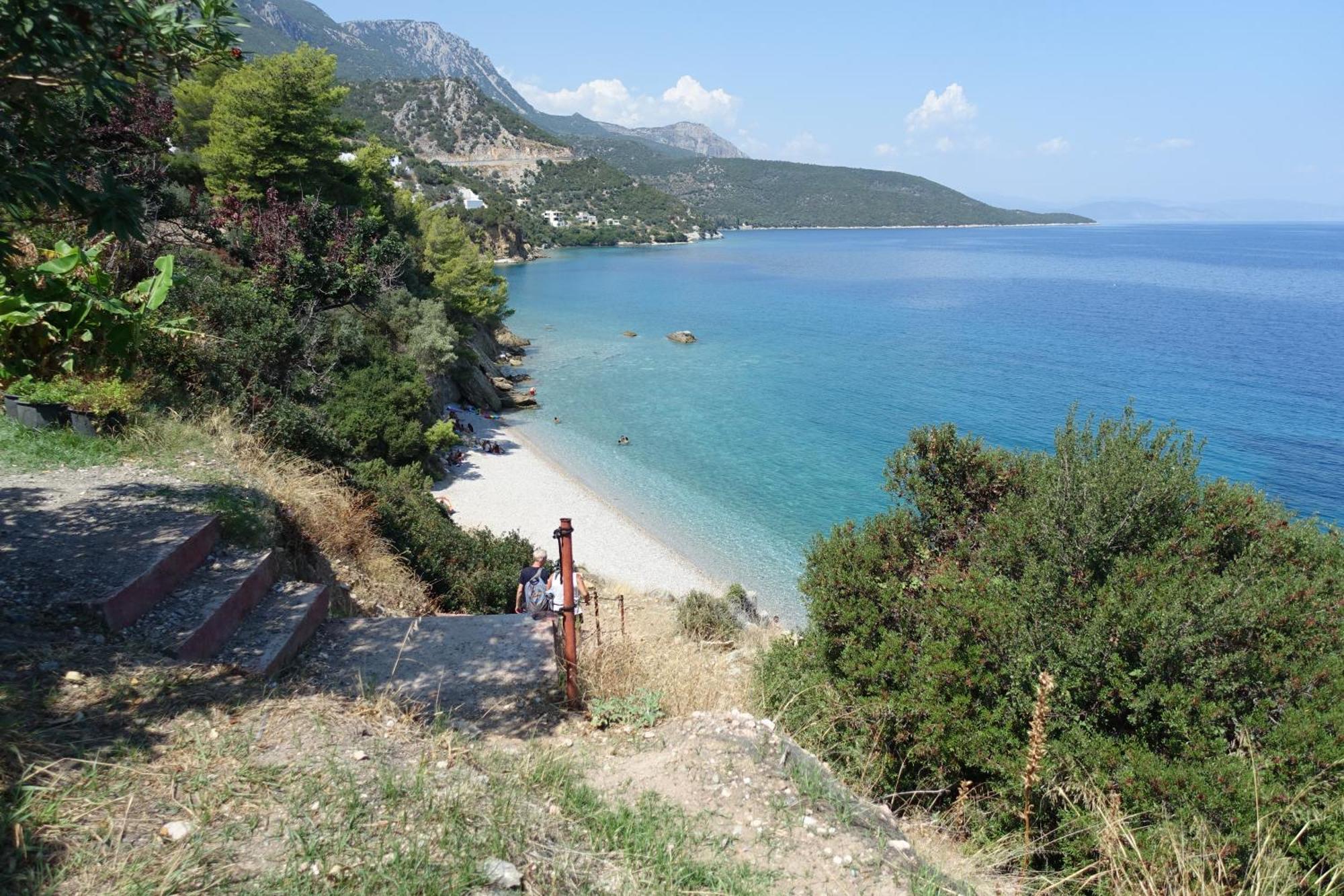 Studio In Villa In Kalloni Direkt Am Meer Esterno foto